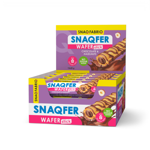 Snaq Fabriq Батончик вафельный глазированный 20г Шоколадно-ореховый