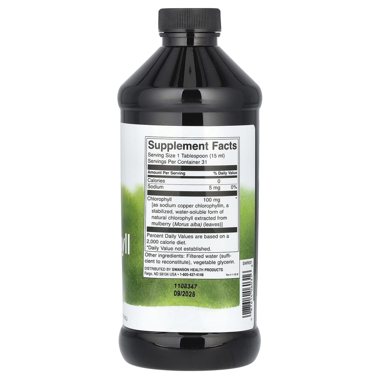 Swanson Chlorophyll 100mg 473ml