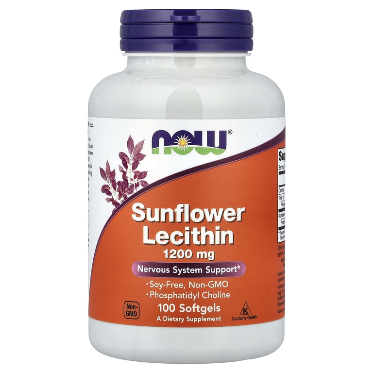 NOW Sunflower Lecithin 1200mcg 100softgels