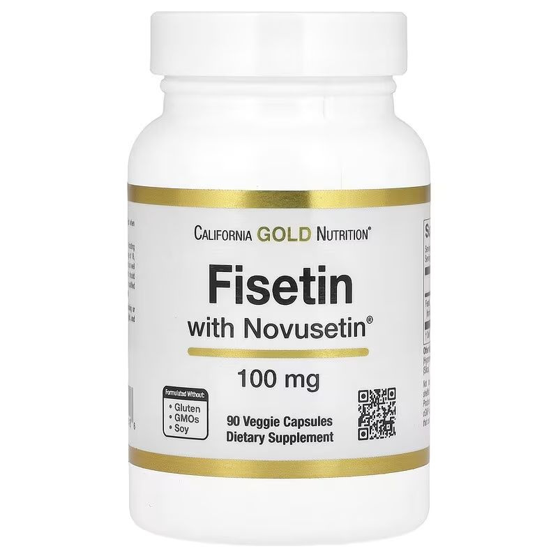 California Gold Nutrition Fisetin with novusetin 100mg 90vcaps