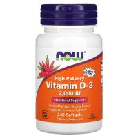 NOW Vitamin D3 2000IU 240softgels