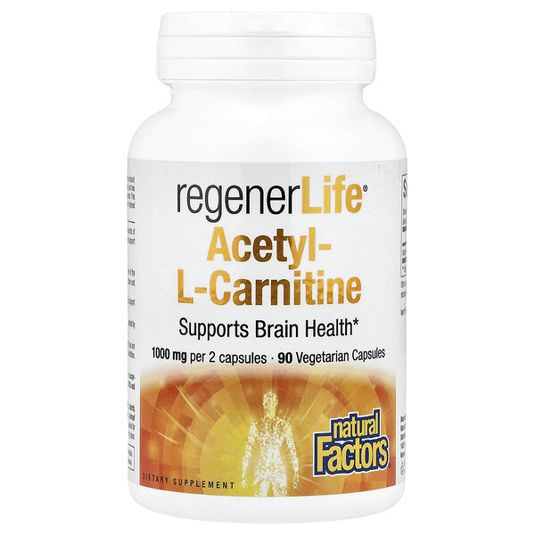 Natural Factors Acetyl L-Carnitine 500mg 90vcaps