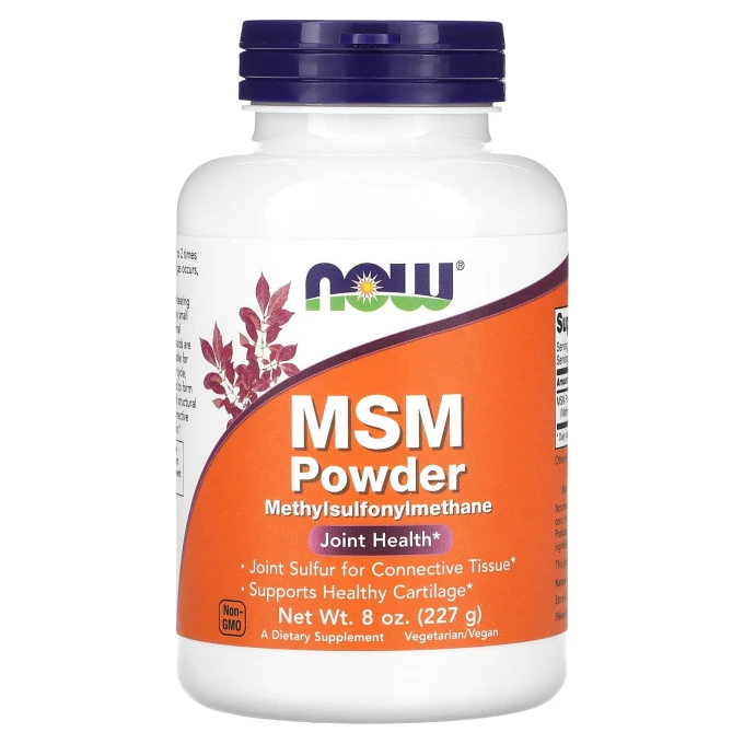 NOW MSM Pure Powder 227g (8 Oz)